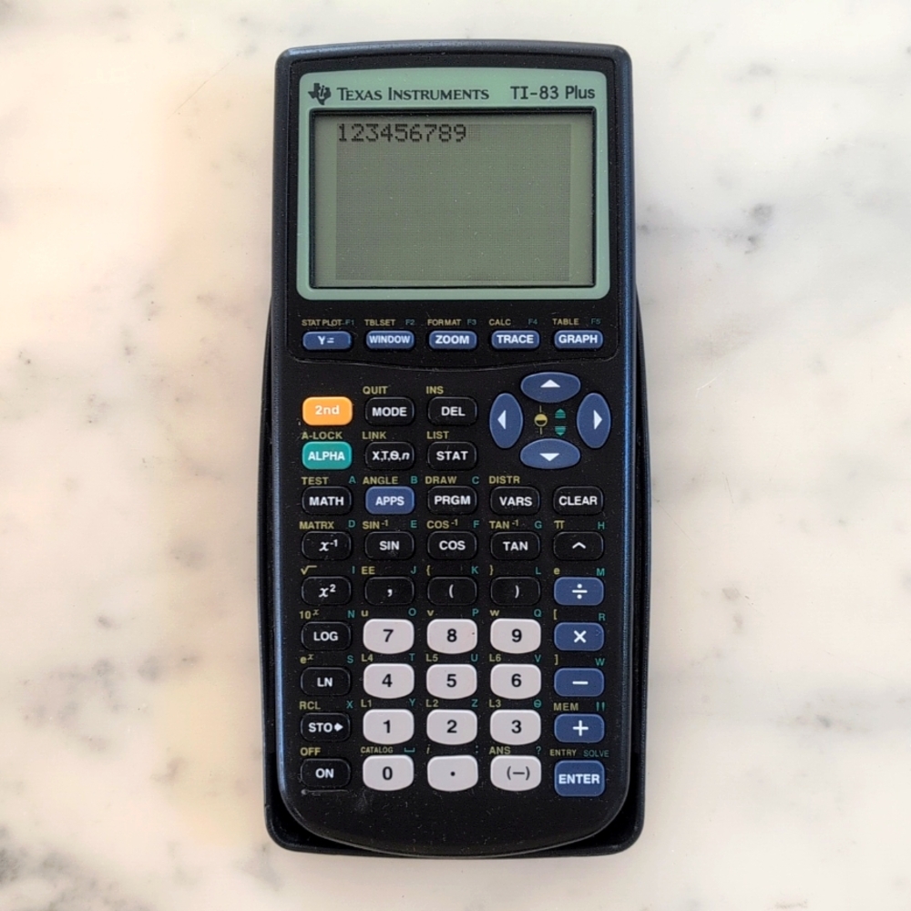 Texas Instruments TI-83 Plus Scientific Calculator.
